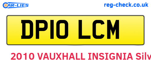 DP10LCM are the vehicle registration plates.