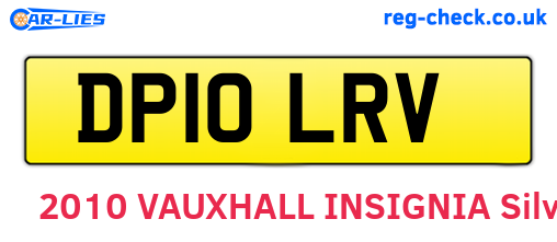 DP10LRV are the vehicle registration plates.