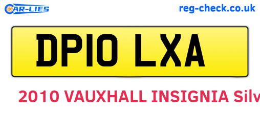 DP10LXA are the vehicle registration plates.