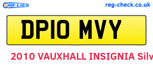 DP10MVY are the vehicle registration plates.