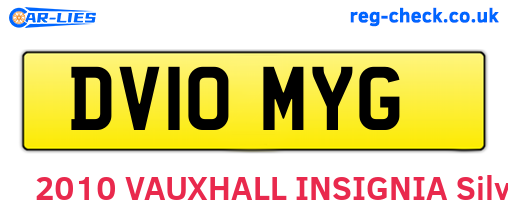 DV10MYG are the vehicle registration plates.