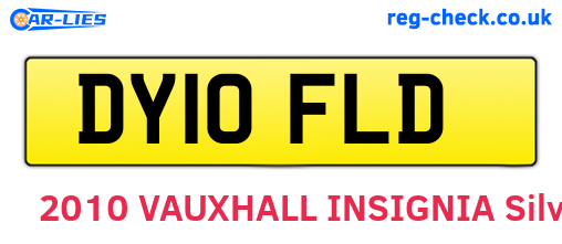 DY10FLD are the vehicle registration plates.