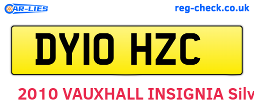 DY10HZC are the vehicle registration plates.