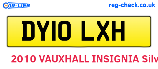 DY10LXH are the vehicle registration plates.