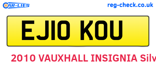 EJ10KOU are the vehicle registration plates.