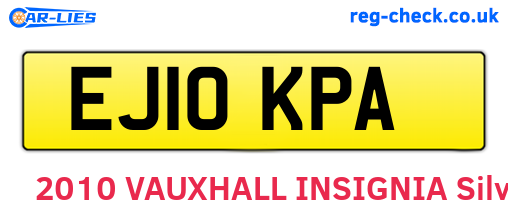 EJ10KPA are the vehicle registration plates.