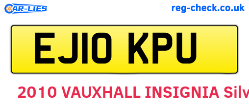 EJ10KPU are the vehicle registration plates.