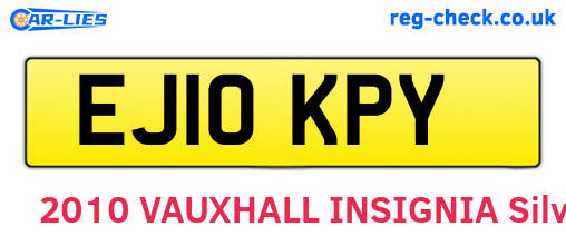 EJ10KPY are the vehicle registration plates.
