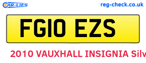 FG10EZS are the vehicle registration plates.