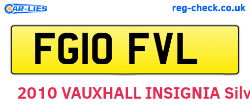 FG10FVL are the vehicle registration plates.