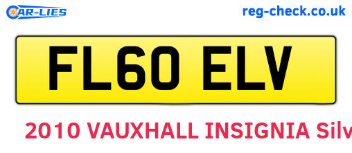FL60ELV are the vehicle registration plates.