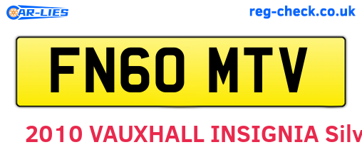FN60MTV are the vehicle registration plates.