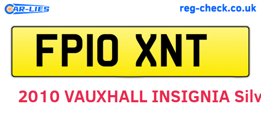 FP10XNT are the vehicle registration plates.