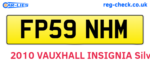 FP59NHM are the vehicle registration plates.