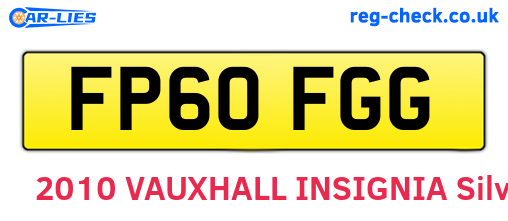 FP60FGG are the vehicle registration plates.