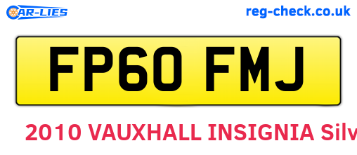 FP60FMJ are the vehicle registration plates.