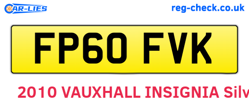 FP60FVK are the vehicle registration plates.