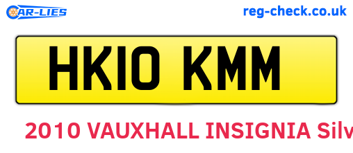 HK10KMM are the vehicle registration plates.
