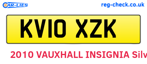 KV10XZK are the vehicle registration plates.