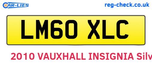 LM60XLC are the vehicle registration plates.