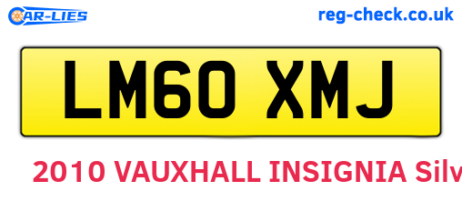 LM60XMJ are the vehicle registration plates.