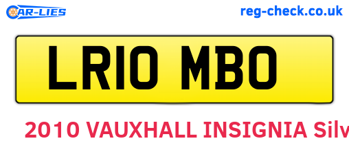 LR10MBO are the vehicle registration plates.