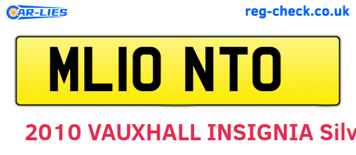 ML10NTO are the vehicle registration plates.