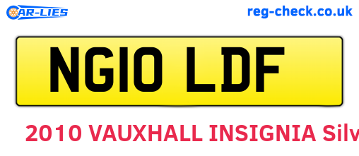 NG10LDF are the vehicle registration plates.