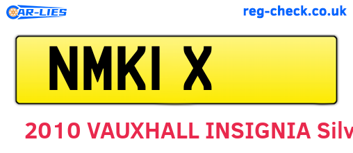 NMK1X are the vehicle registration plates.