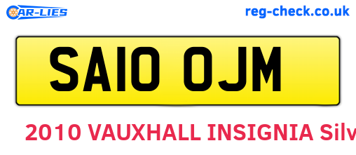 SA10OJM are the vehicle registration plates.