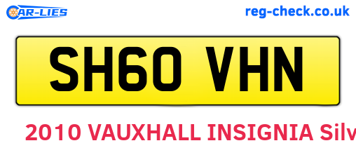 SH60VHN are the vehicle registration plates.