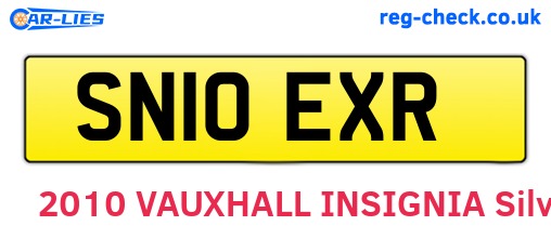 SN10EXR are the vehicle registration plates.