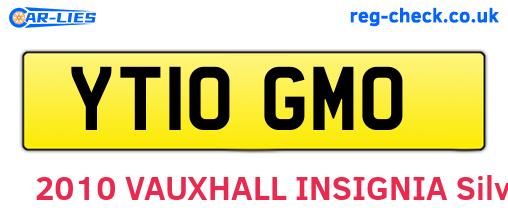 YT10GMO are the vehicle registration plates.