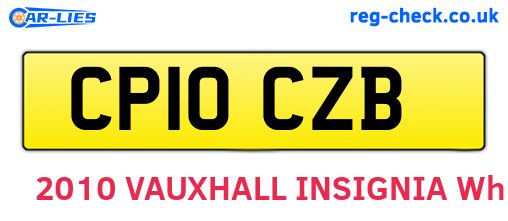 CP10CZB are the vehicle registration plates.