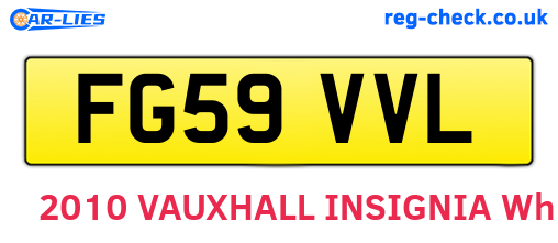 FG59VVL are the vehicle registration plates.