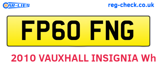 FP60FNG are the vehicle registration plates.