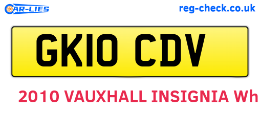 GK10CDV are the vehicle registration plates.