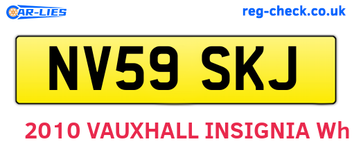 NV59SKJ are the vehicle registration plates.