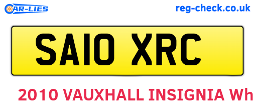 SA10XRC are the vehicle registration plates.