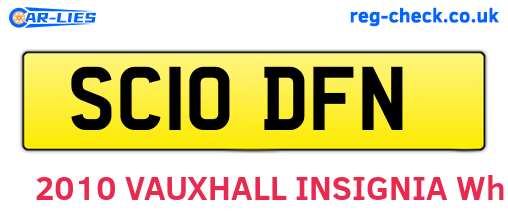 SC10DFN are the vehicle registration plates.