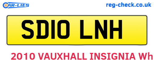SD10LNH are the vehicle registration plates.