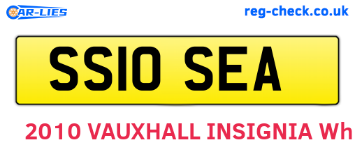 SS10SEA are the vehicle registration plates.