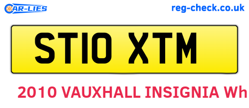 ST10XTM are the vehicle registration plates.