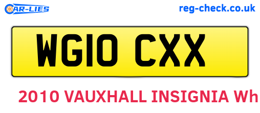 WG10CXX are the vehicle registration plates.