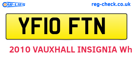 YF10FTN are the vehicle registration plates.