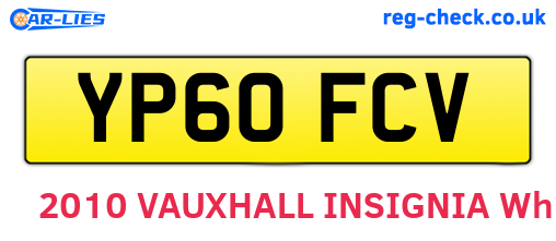 YP60FCV are the vehicle registration plates.