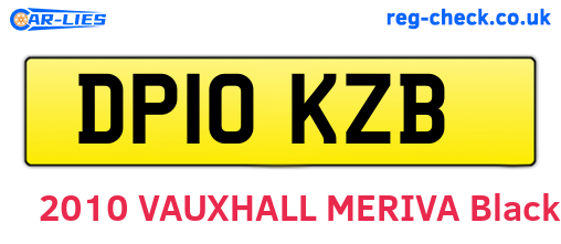 DP10KZB are the vehicle registration plates.