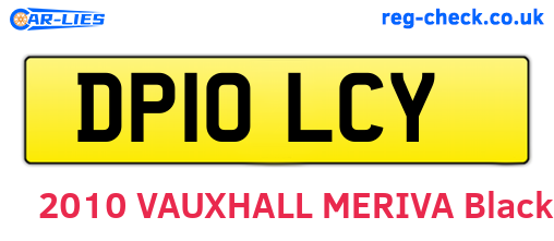 DP10LCY are the vehicle registration plates.