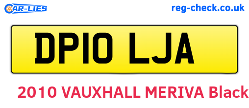 DP10LJA are the vehicle registration plates.