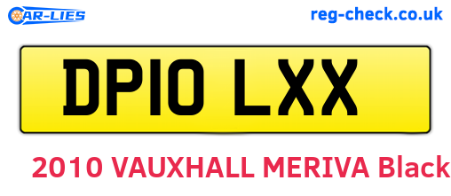 DP10LXX are the vehicle registration plates.